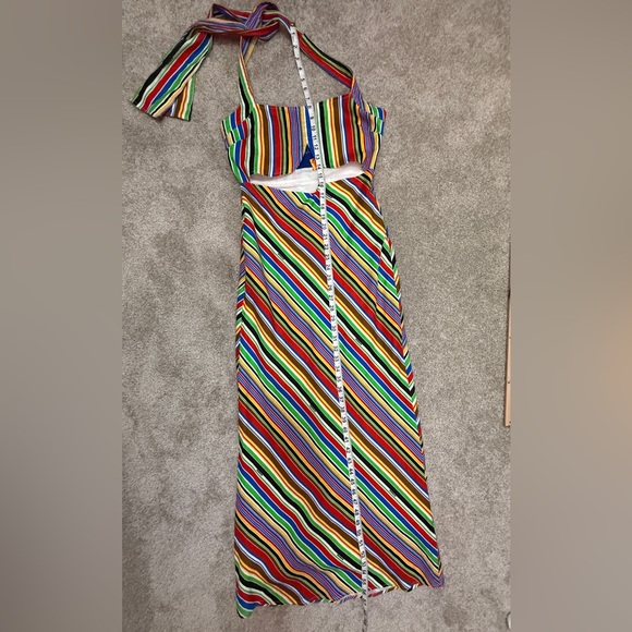 SIMON MILLER PIKO STRIPED LINEN MAXI DRESS - Picture 8 of 16